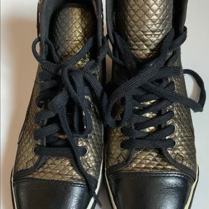 PF Flyers Gold HighTops From Japan Size 8.5